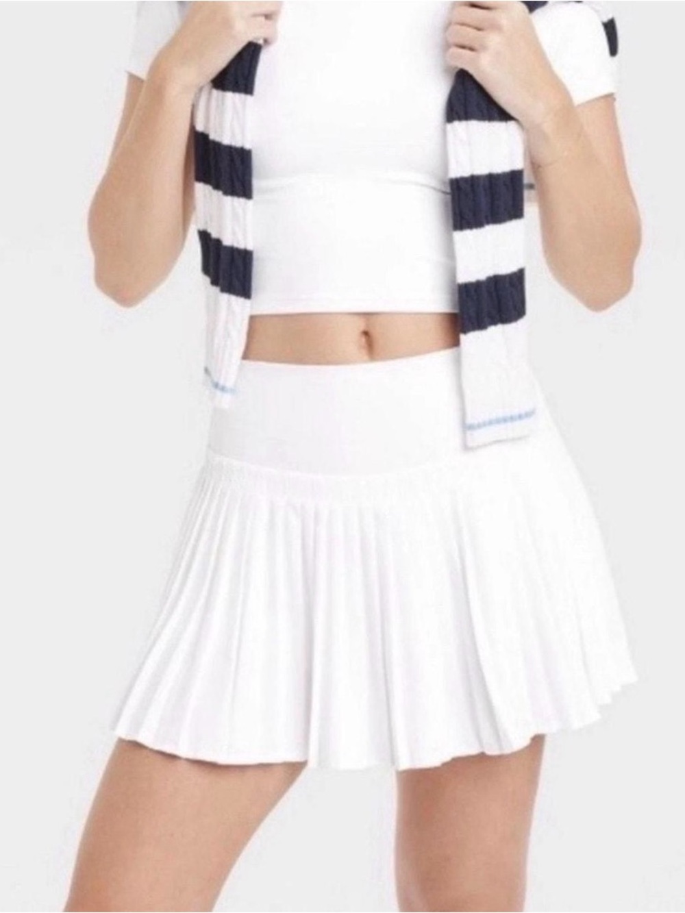 All In Motion Women's White Pleated Tennis Skirt, Sz S, nwt! So cute!!🤍